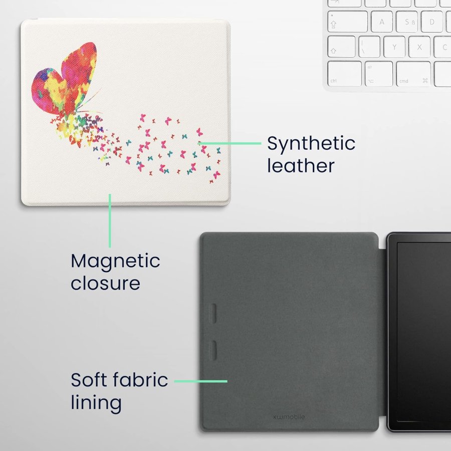 Puzdro KW Mobile - Butterfly Swarm - KW4941714 - pre Amazon Kindle Oasis 2/3 - viacfarebné