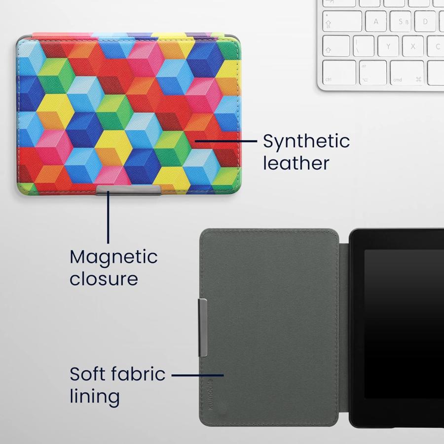 Puzdro KW Mobile - Colorful Blocks - KW4556943 - pre Amazon Kindle Paperwhite 1/2/3 - viacfarebné