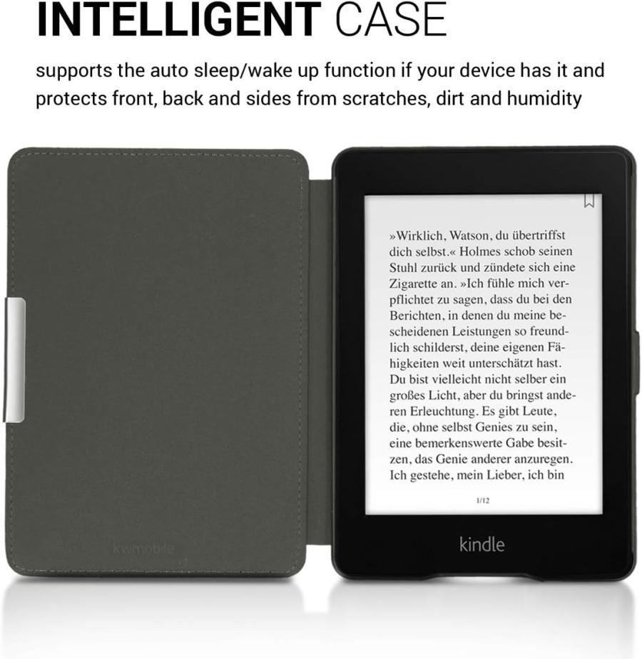 Puzdro KW Mobile - Navigational Compass - KW4974702 - pre Amazon Kindle Paperwhite 1/2/3 - šedé