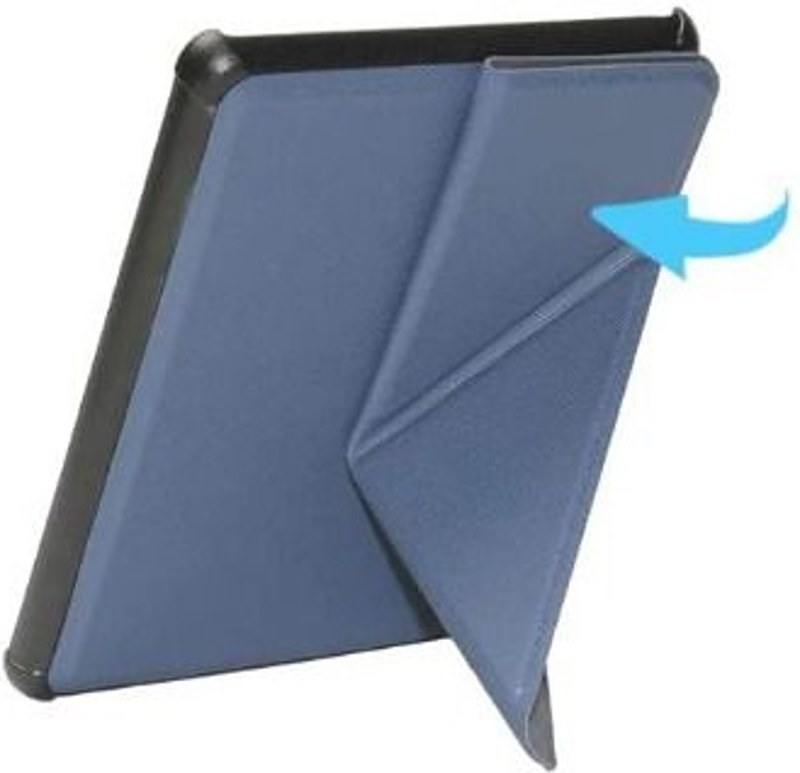 Puzdro Origami Durable Lock pre Pocketbook 614 / 615 / 624 / 625 / 626 - tmavo modré, stojan, magnet