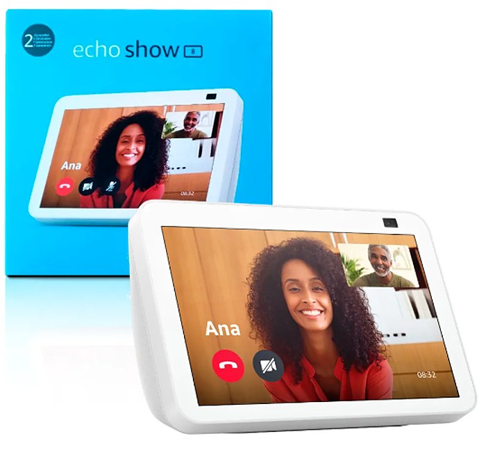 AMAZON ECHO SHOW 8 (2021, 2.GEN) - hlasový asistent s displejom 8" - biely
