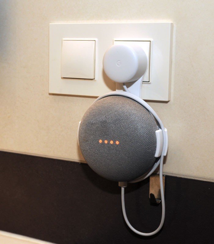 B-SAFE DRŽIAK GOOGLE HOME MINI CHARGER WALL MOUNT, BIELÝ