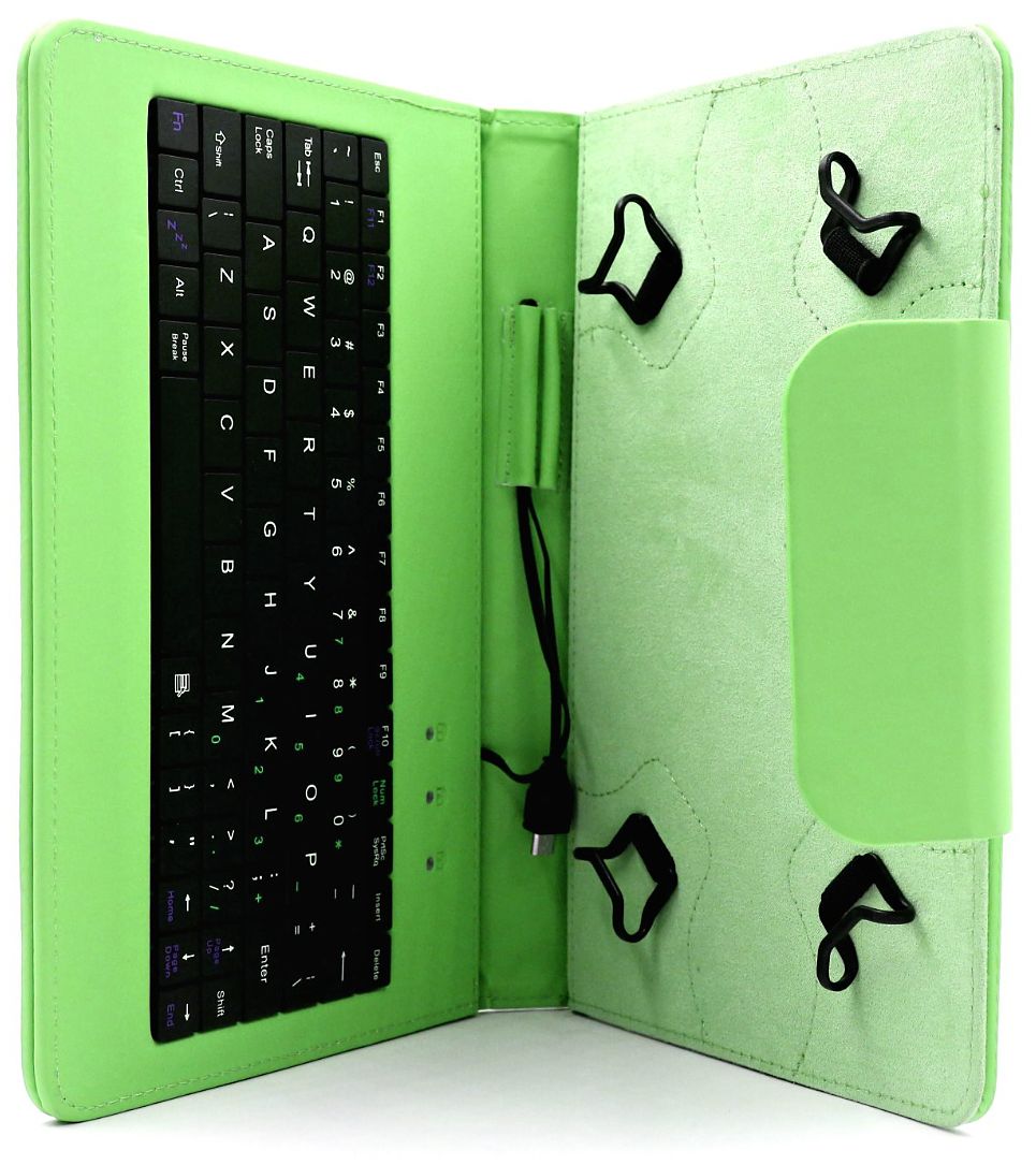 C-TECH PROTECT NUTKC-04G - púzdro univerzálne s klávesnicou pre 9,7"-10,1" tablety, FlexGrip - zelené