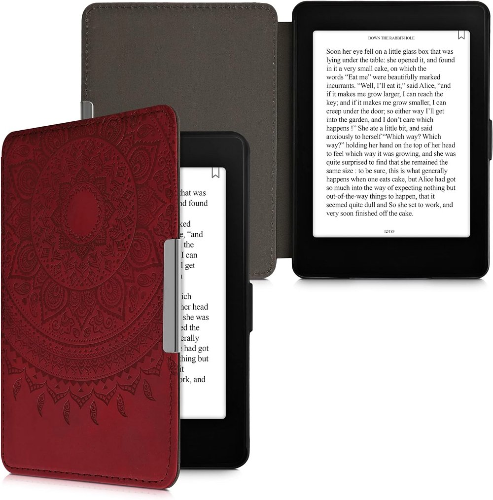 Puzdro KW Mobile - Indian Sun - KW4974722 - pre Amazon Kindle Paperwhite 1/2/3 - tmavo červené