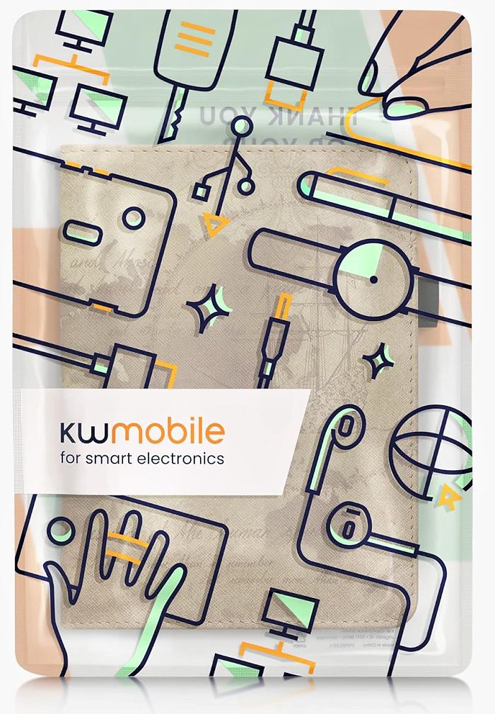 Puzdro KW Mobile Travel Vintage - KW5721006 - pre Amazon Kindle Paperwhite 5 (2021) - viacfarebné
