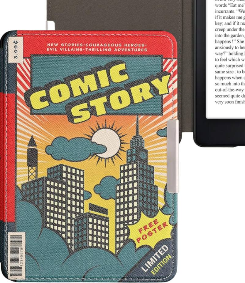 Puzdro KW Mobile - Comic Story - KW2313642 - pre Amazon Kindle Paperwhite 1/2/3 - viacfarebné