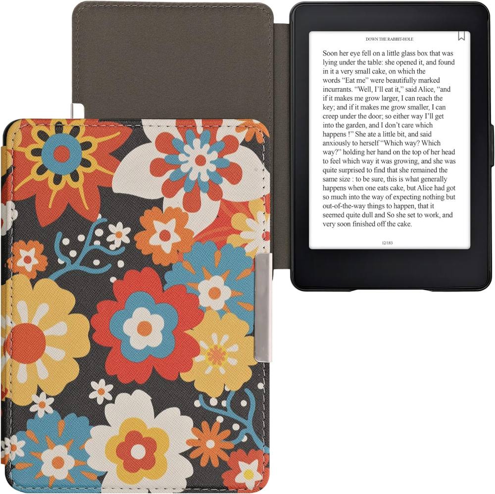 Puzdro KW Mobile - Vintage Flowers - KW2313644 - pre Amazon Kindle Paperwhite 1/2/3 - viacfarebné