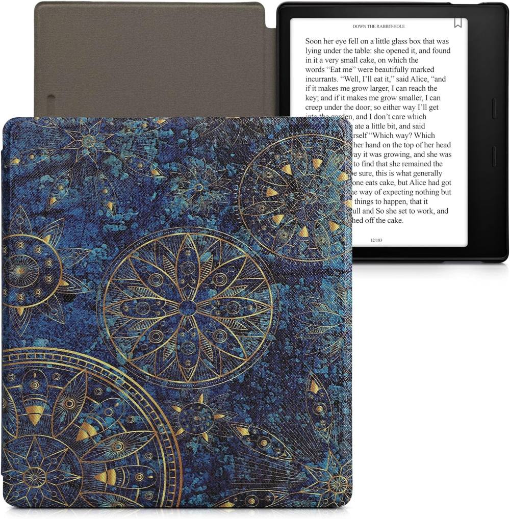 Puzdro KW Mobile - Golden Mandalas - KW4941725 - pre Amazon Kindle Oasis 2/3 - viacfarebné