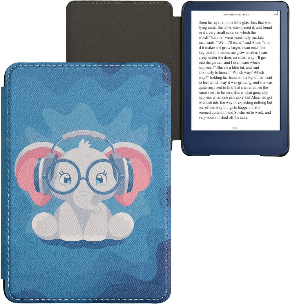 Puzdro KW Mobile - Cute Elephant - KW5998914 - pre Amazon Kindle 2022 - viacfarebné