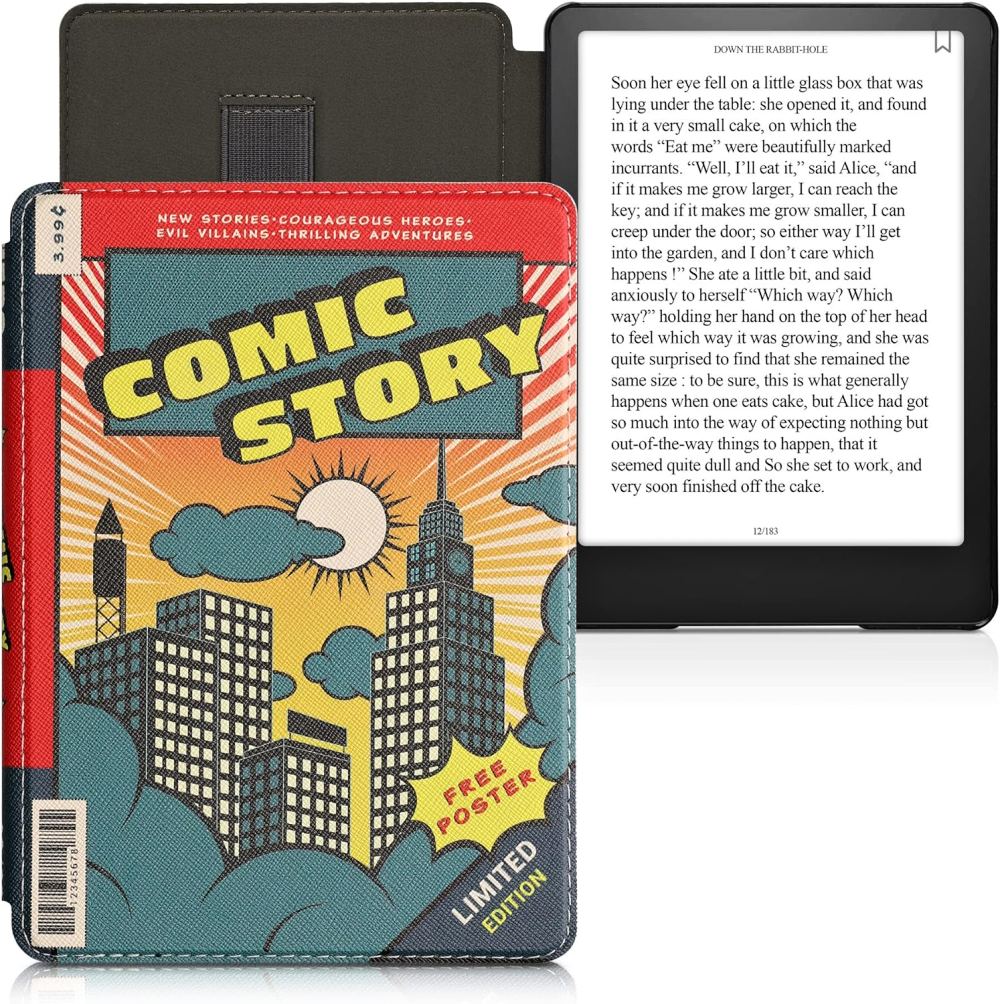 Puzdro KW Mobile - Comic Story - KW5781008 - pre Amazon Kindle Paperwhite 5 (2021) - viacfarebné