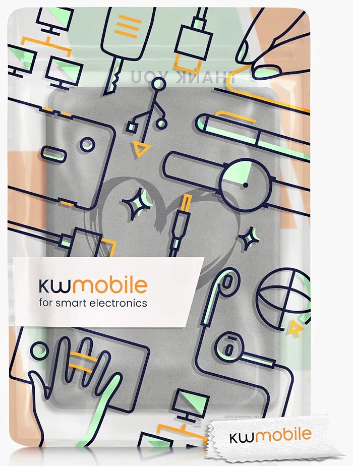 Puzdro KW Mobile - Suede Brushed Heart - KW5625806 - pre Amazon Kindle Paperwhite 5 (2021) - šedé