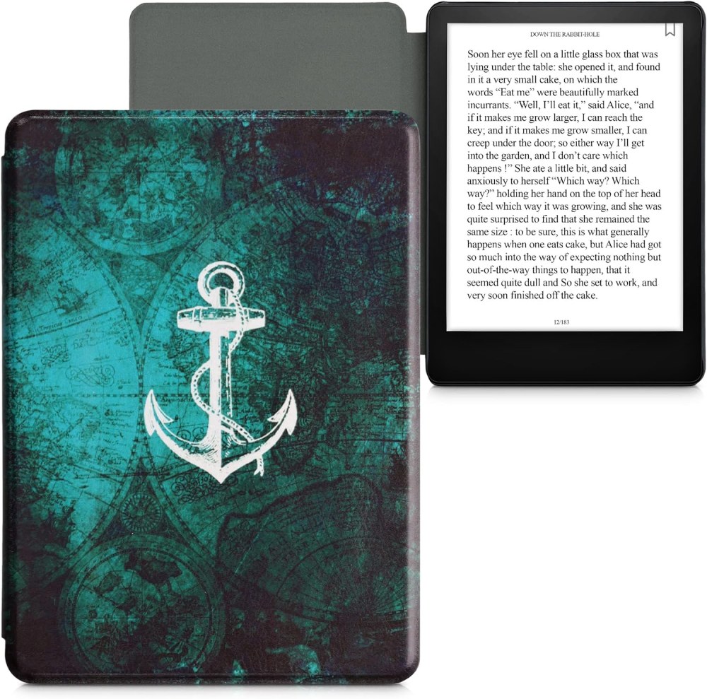 Puzdro KW Mobile - Anchor Map - KW5625636 - pre Amazon Kindle Paperwhite 5 (2021) - viacfarebné