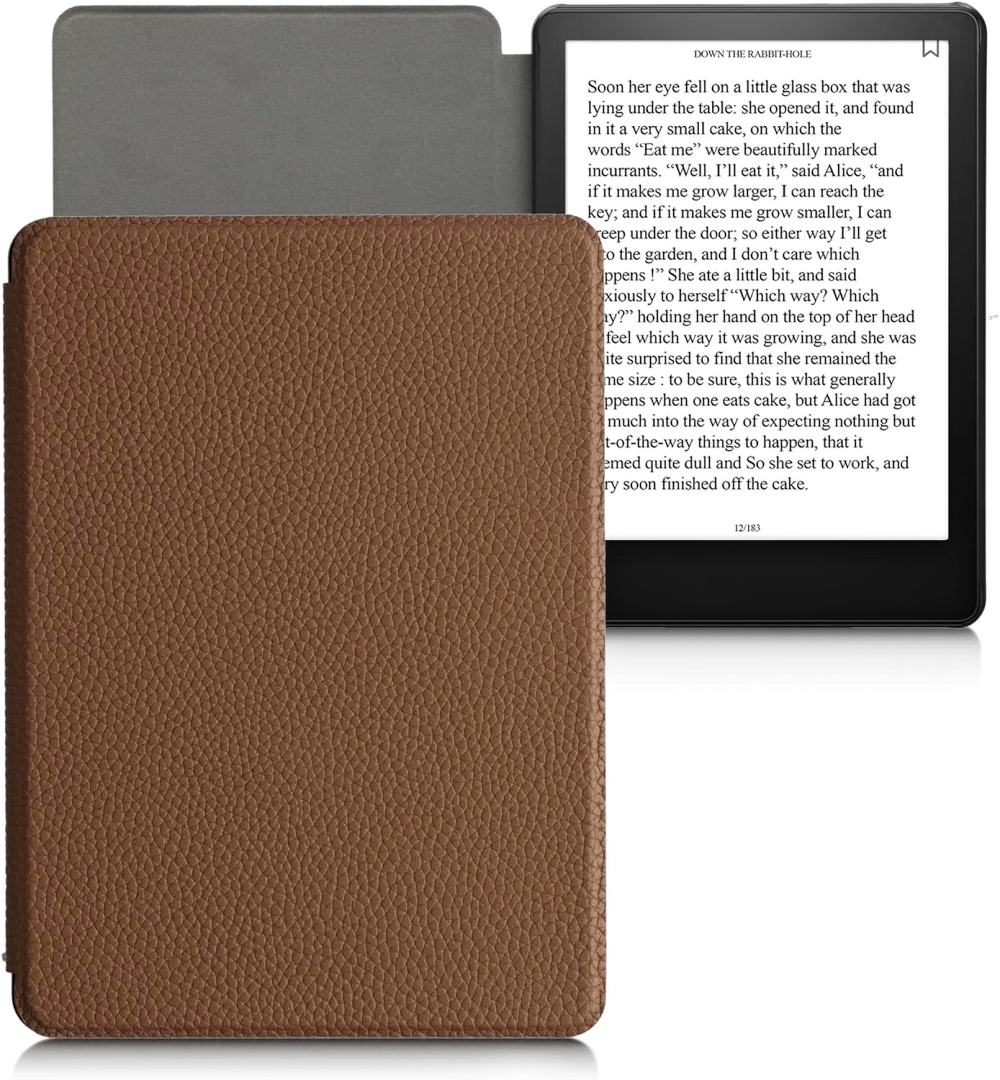 Puzdro KW Mobile (Kalibri) - Real Leather - KA5781205 - pre Amazon Kindle Paperwhite 5 (2021) - hnedá koža