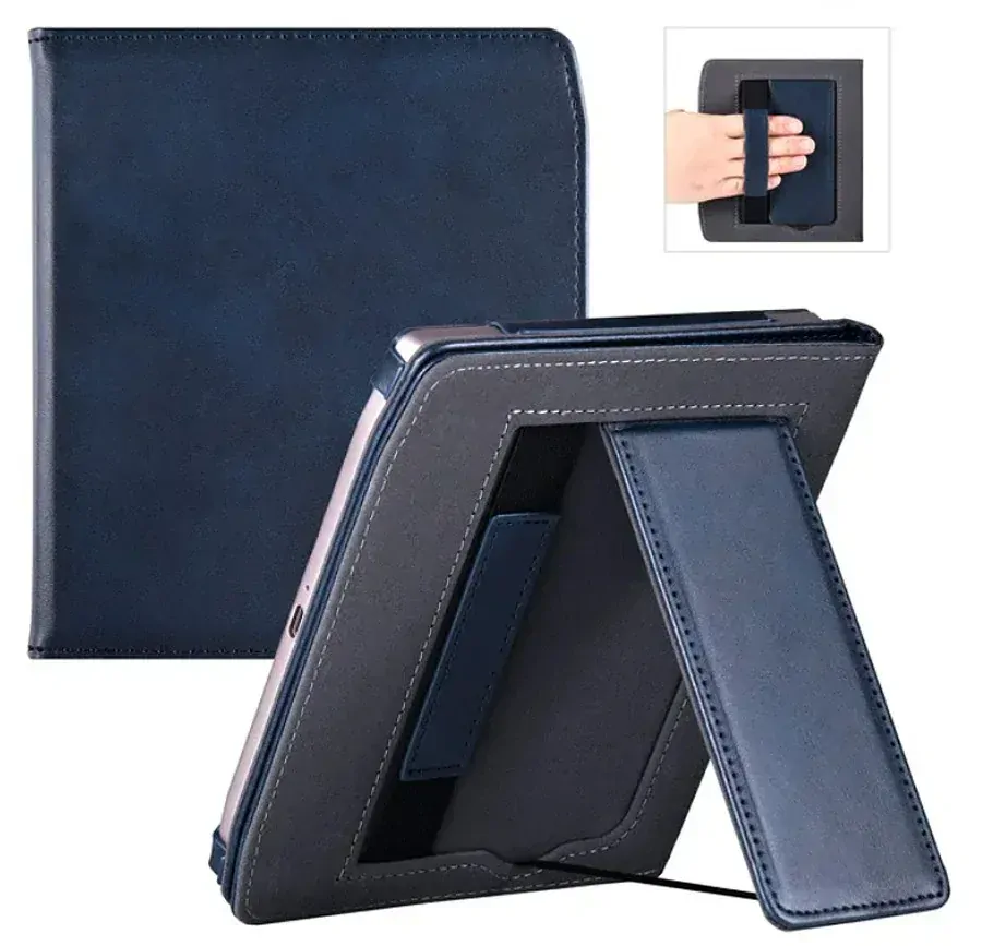 Fortress FT4031 - puzdro so stojanom pre Pocketbook 700 Era - tmavo modré, magnet, AutoSleep