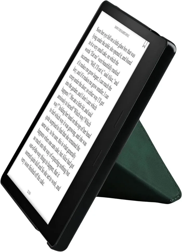 Puzdro KW Mobile - Origami Nubuk Stand - KW6006978 - pre Amazon Kindle Oasis 2/3 - zelené