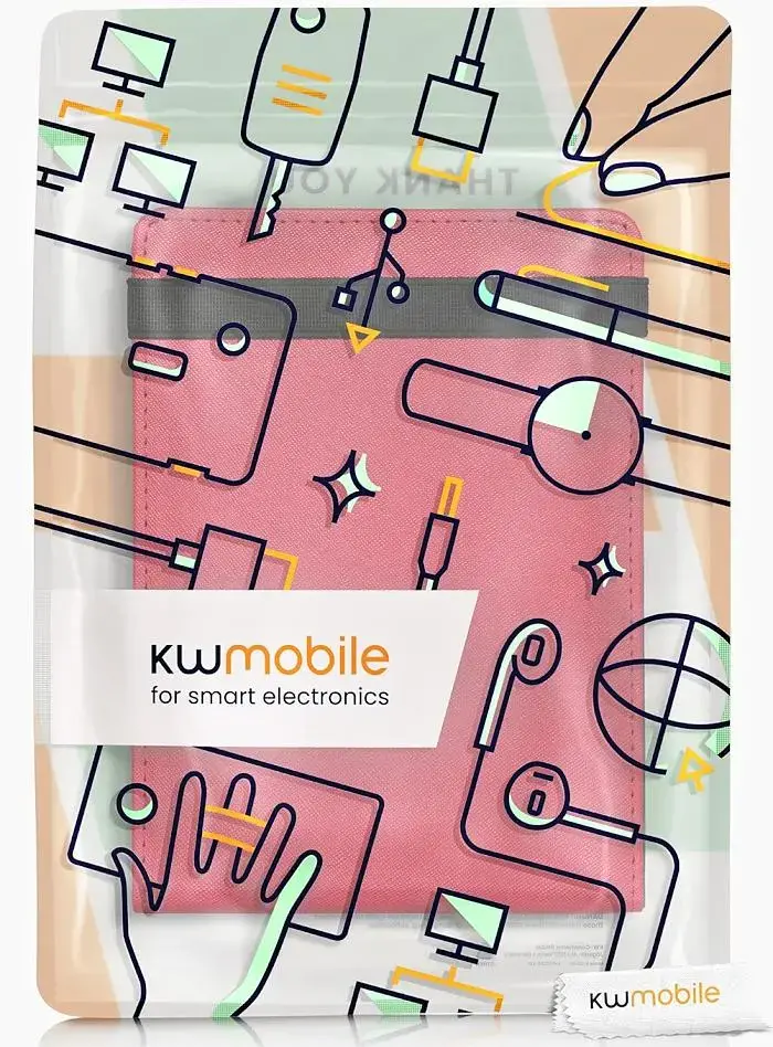 Puzdro KW Mobile - Case with Strap Stand - KW5626377 - pre Amazon Kindle Paperwhite 5 (2021) - tmavo ružové