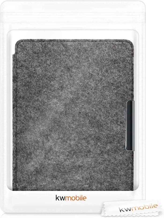 Puzdro KW Mobile Felt Fabric - KW3434522 - pre Amazon Kindle Paperwhite 1/2/3 - šedé