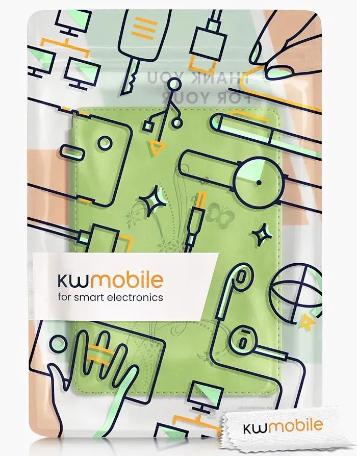 Puzdro KW Mobile - Butterfly Tendril - KW5625642 - pre Amazon Kindle Paperwhite 5 (2021) - zelené