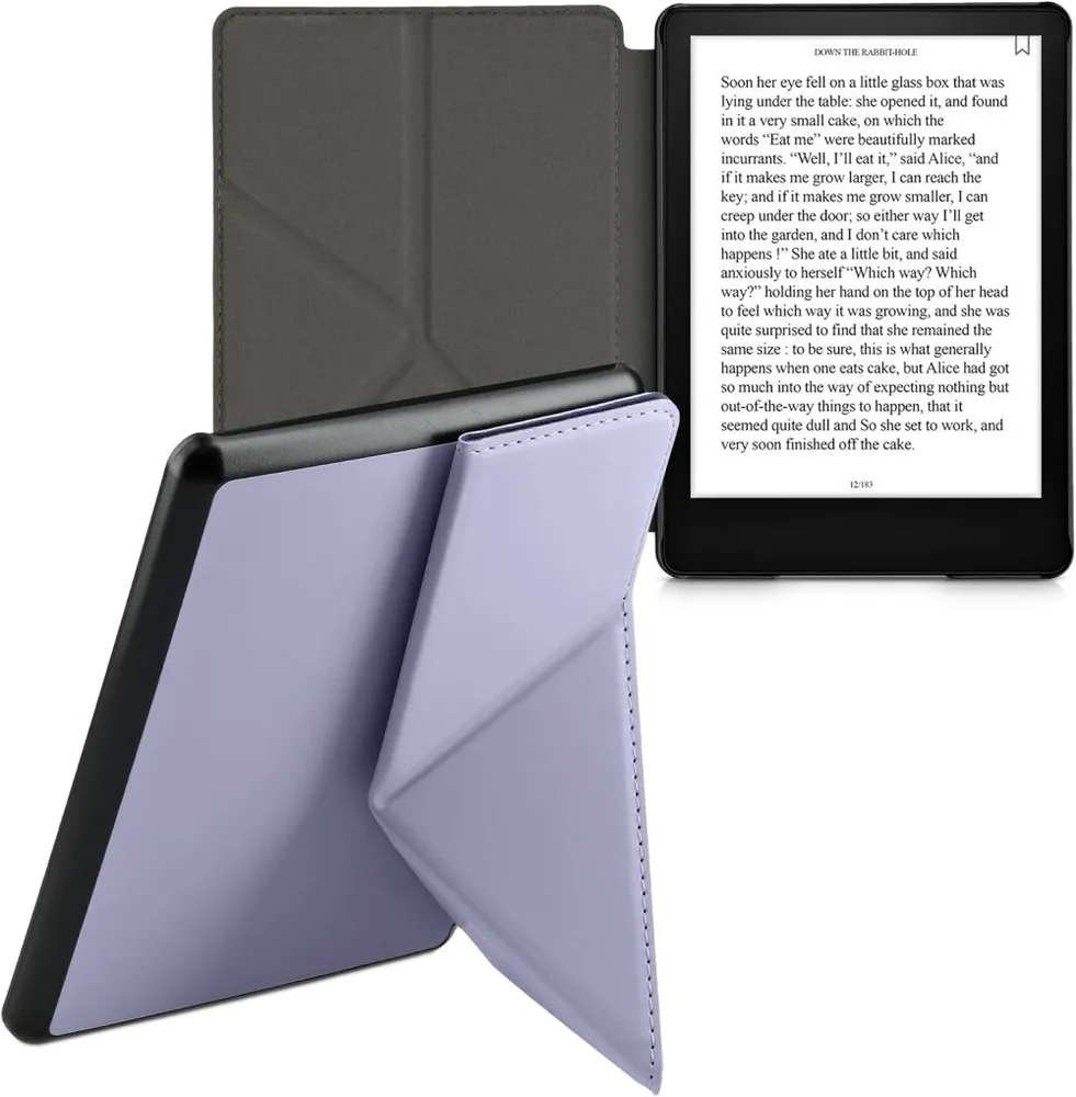 Puzdro KW Mobile - Origami Lavender Leather - KW57158108 - pre Amazon Kindle Paperwhite 5 (2021) - svetlo fialové