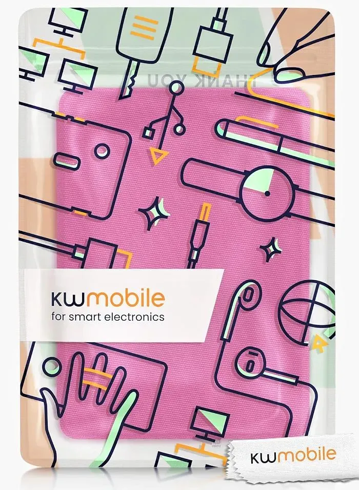Púzdro KW Mobile - Nylon Book - KW5626533 - pre Amazon Kindle Paperwhite 5 (2021) - tmavo ružové