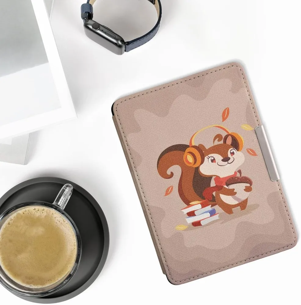 Puzdro KW Mobile - Cute Squirrel - KW2582453 - pre Amazon Kindle Paperwhite 1/2/3 - viacfarebné