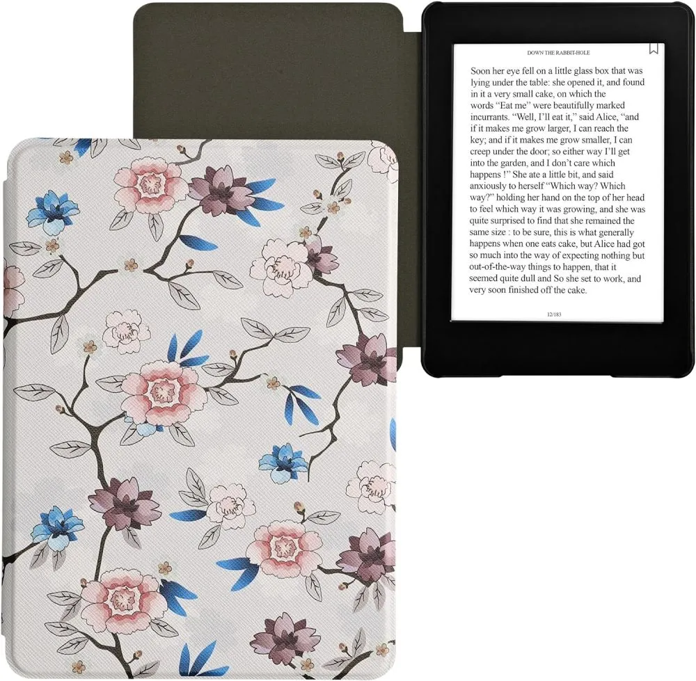 Puzdro KW Mobile - Flower Leaf - KW5983408 - pre Amazon Kindle Paperwhite 5 (2021) - viacfarebné