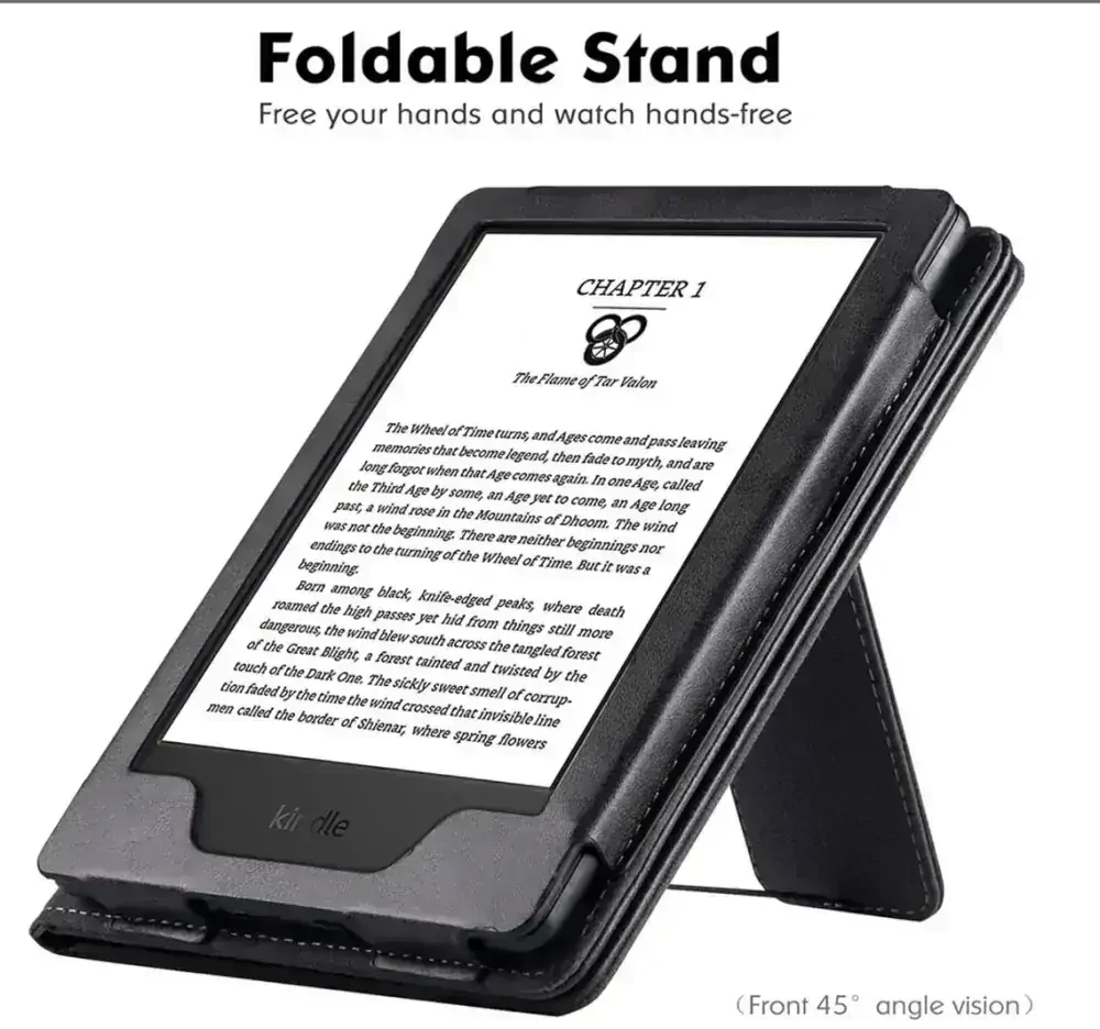 Fortress FT4010 Premium - púzdro so stojanom pre Amazon Kindle Paperwhite 5 (2021) - čierne, magnet, AutoSleep