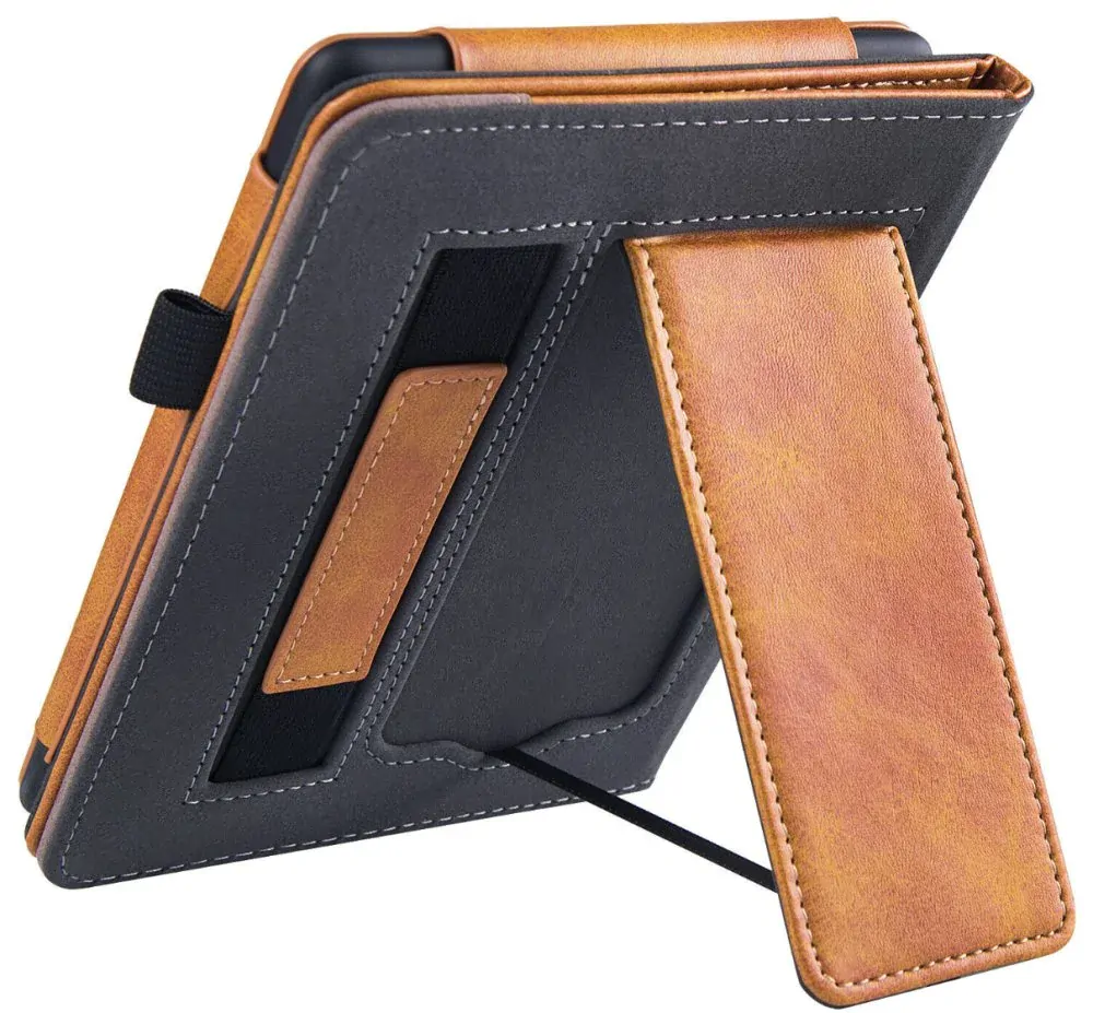 Fortress FT4026 Premium - púzdro so stojanom pre Amazon Kindle Paperwhite 5 (2021) - hnedé/sivé, magnet, AutoSleep