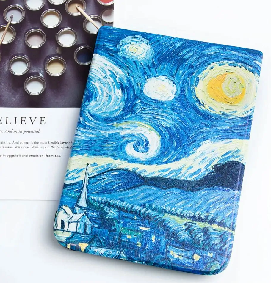 ARMORI TRIMER T015, púzdro pre Pocketbook 740 InkPad 3 - motív Gogh