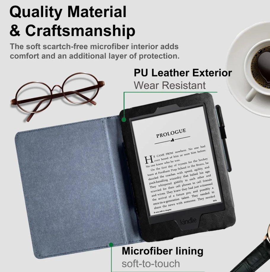 Armori Cutter C090 - univerzálne púzdro pre čítačky Amazon Kindle - Black/Black - čierne