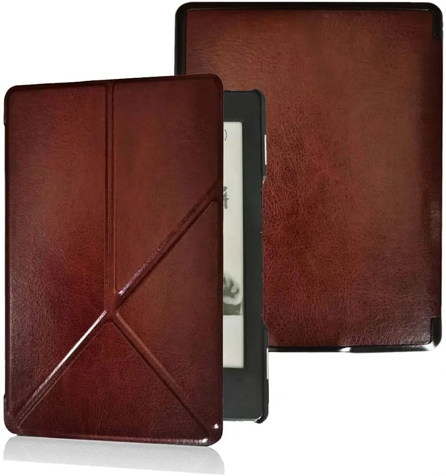 ARMORI STANDER S101, púzdro so stojanom Origami pre Amazon Kindle 4/5 - hnedé