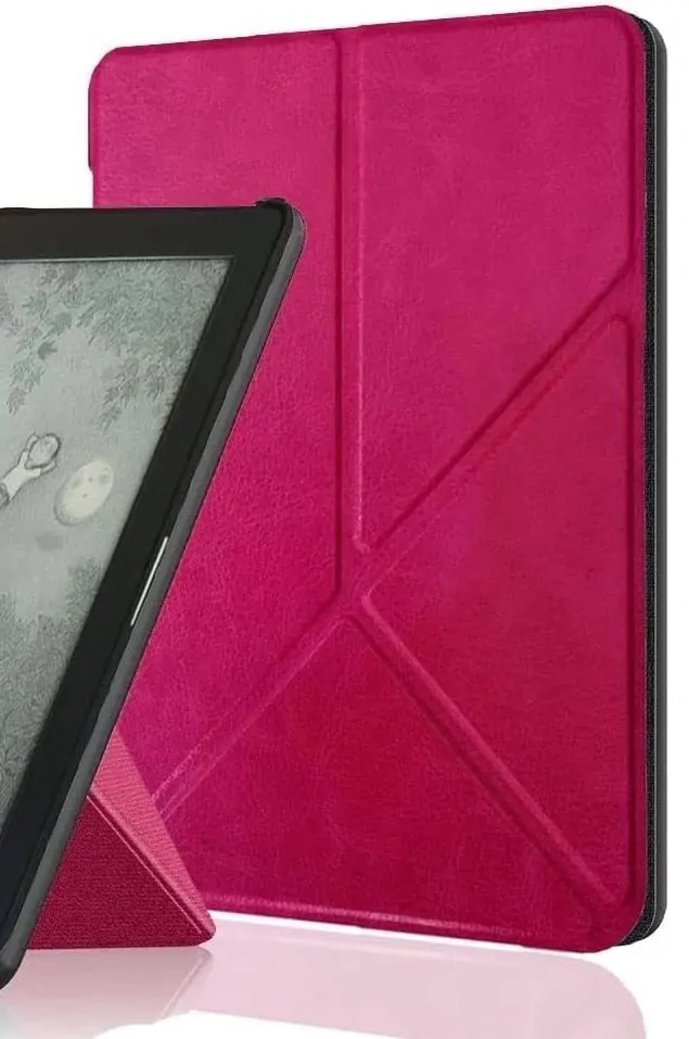 ARMORI STANDER S103, púzdro so stojanom Origami pre Amazon Kindle 4/5 - tmavo ružové