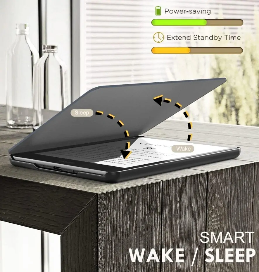 Armori Trimer T127, púzdro pre Amazon Kindle Paperwhite 1/2/3 - magnetické zatváranie, AutoSleep, motív Panda