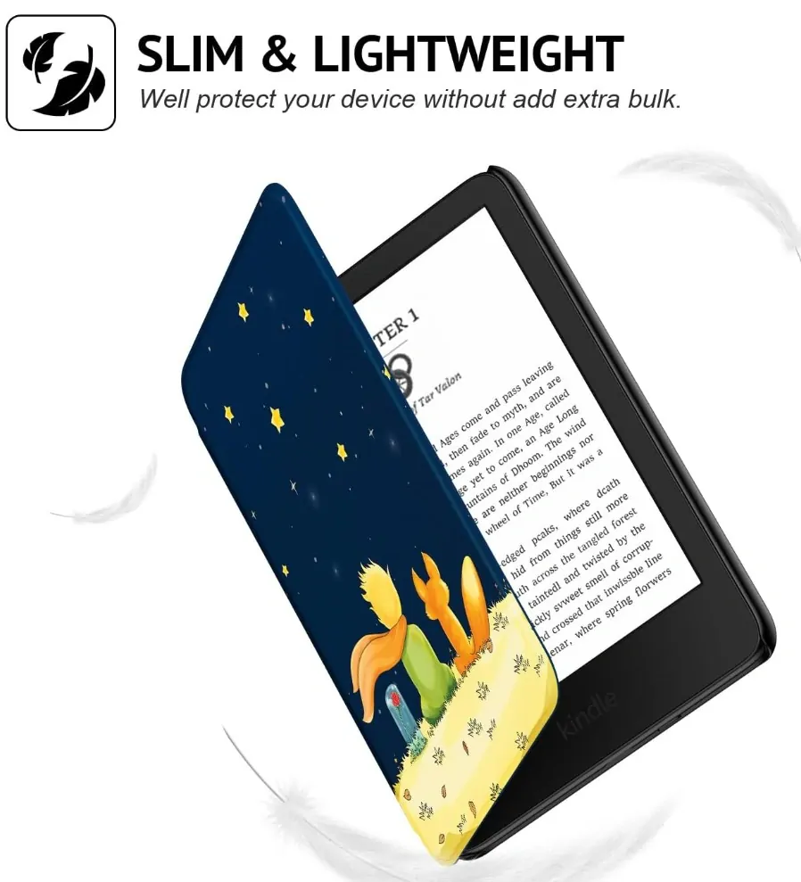 Armori Trimer T143, púzdro pre Amazon Kindle 8 (2016) - magnetické zatváranie, AutoSleep, motív Little Prince