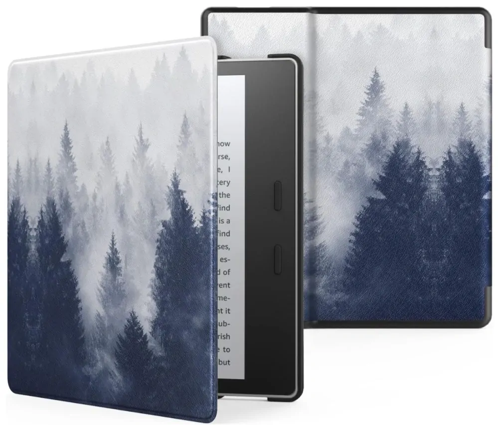 Armori Trimer T161, púzdro pre Amazon Kindle Oasis 2/3 - magnetické zatváranie, AutoSleep, motív Forest