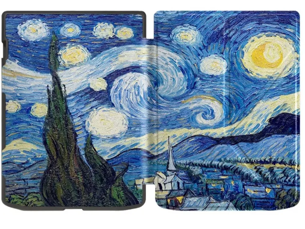 ARMORI STANDER S192, púzdro so stojanom Origami pre Pocketbook 743 G/C/K3 (InkPad4, Color 2, Color 3) - motív Gogh