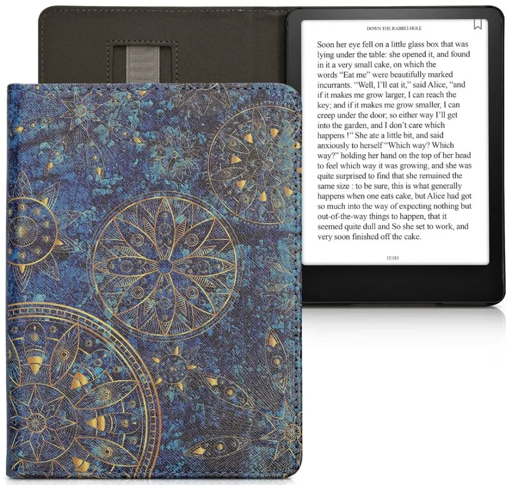Puzdro KW Mobile - Golden Mandalas - KW5781018 - pre Amazon Kindle Paperwhite 5 (2021) - viacfarebné, vrecko na ruku