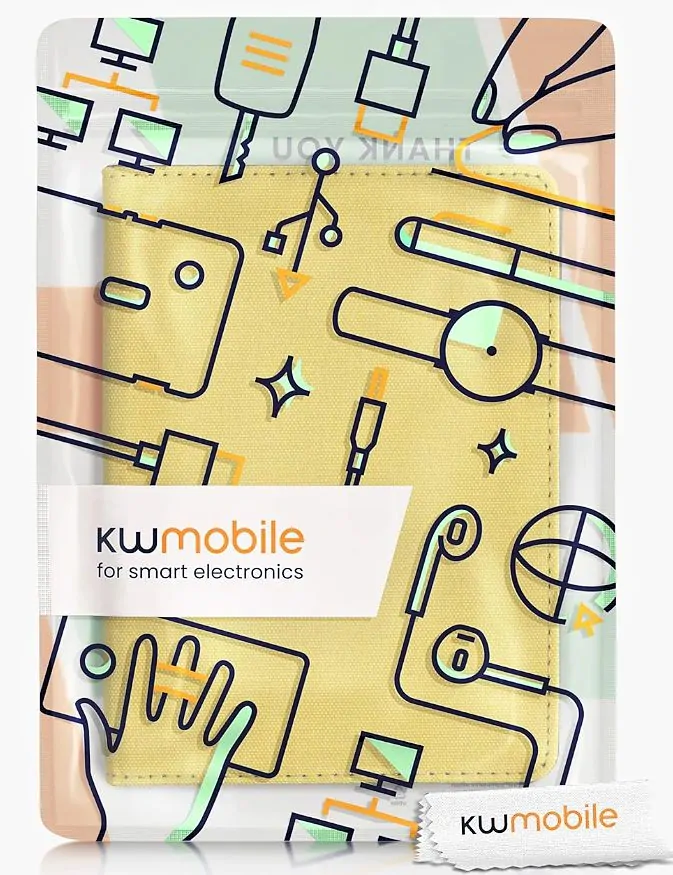 Puzdro KW Mobile - Textil Yellow - KW5716006 - pre Amazon Kindle Paperwhite 5 (2021) - žlté