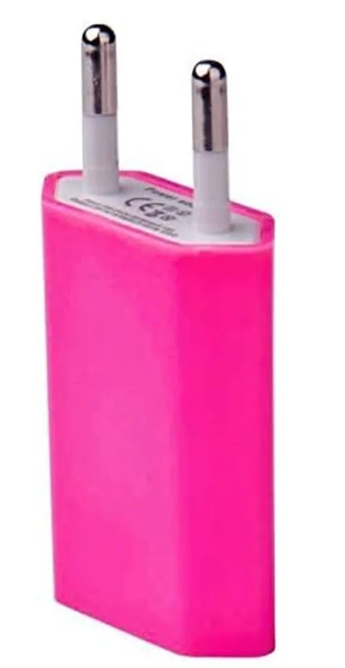 USB sieťový adaptér - AR-1004 - Univerzálna nabíjačka, 5V/1A - tmavo ružový