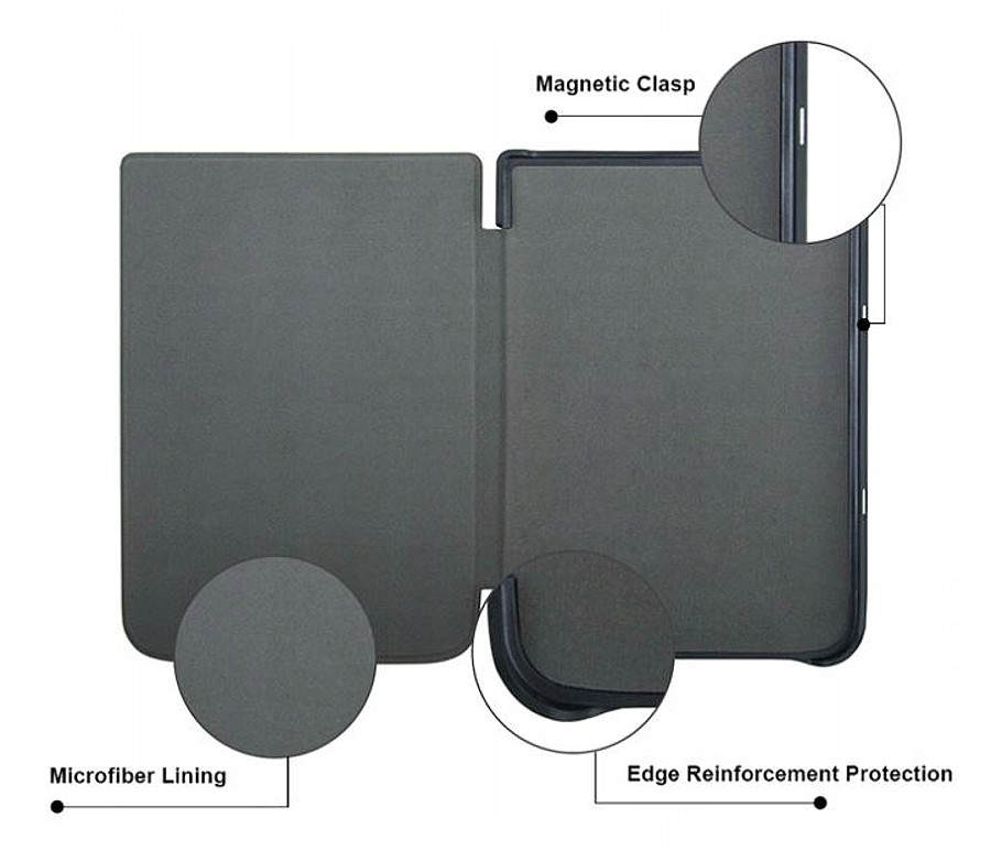 Puzdro Durable Lock PB740-02 pre Pocketbook 740/741 InkPad 3 - zelené