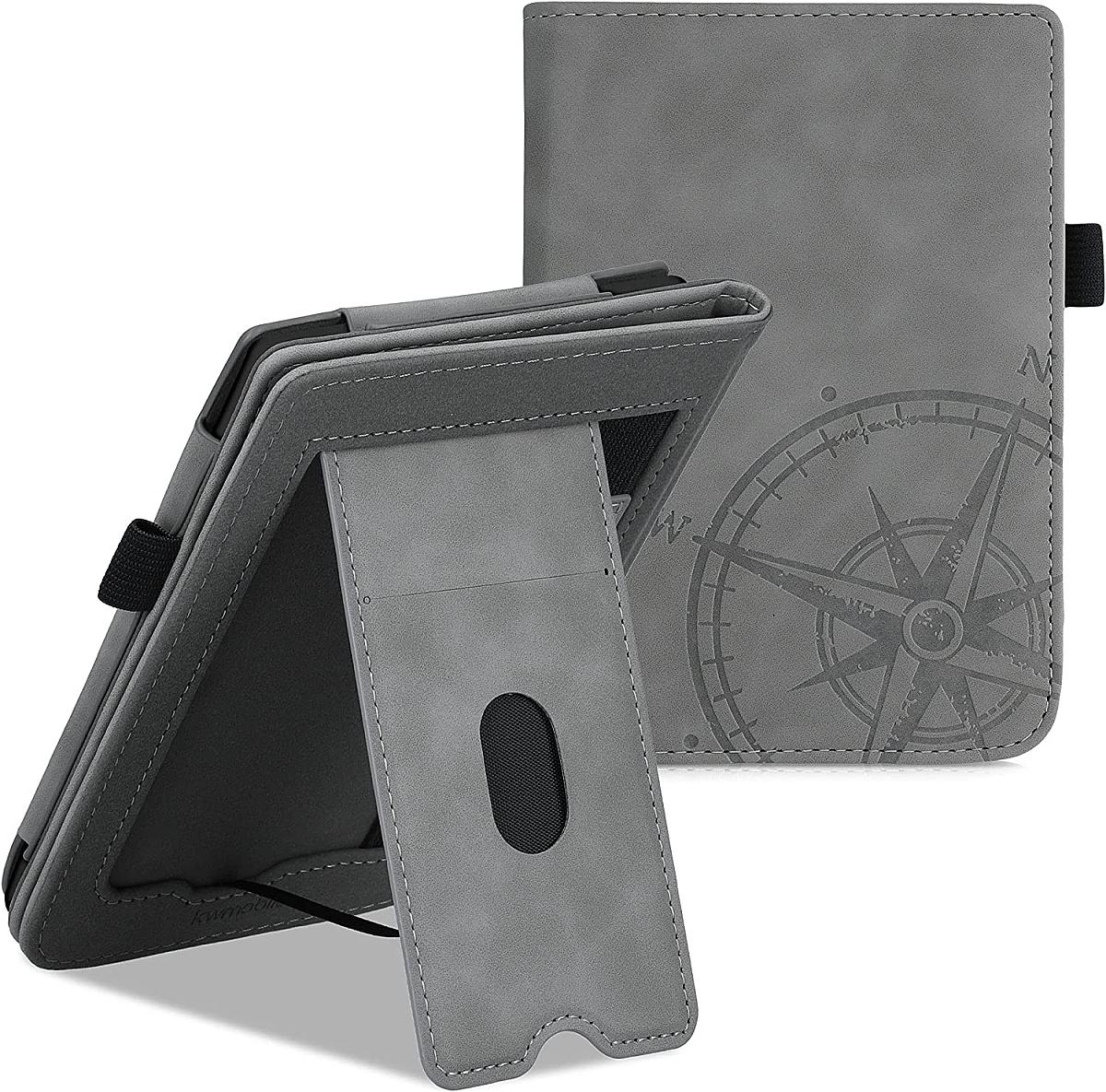 Puzdro KW Mobile Navigational Compass - KW5481702 - pre Pocketbook 616/617/627/628/632/633 - farba šedá
