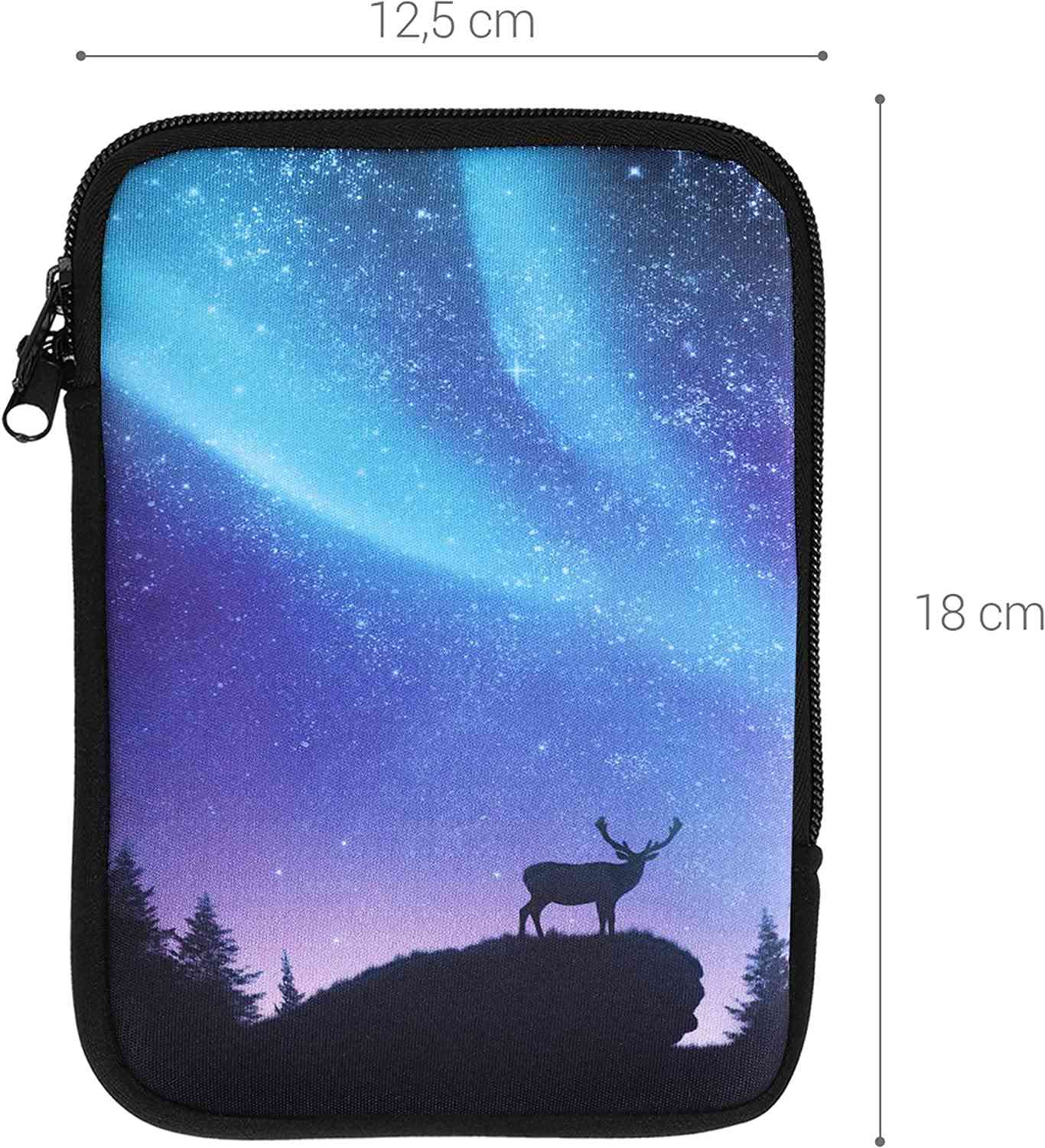 Púzdro KW Mobile Aurora - KW5033504 - Univerzálne púzdro pre čítačky 6" - čierne, modré