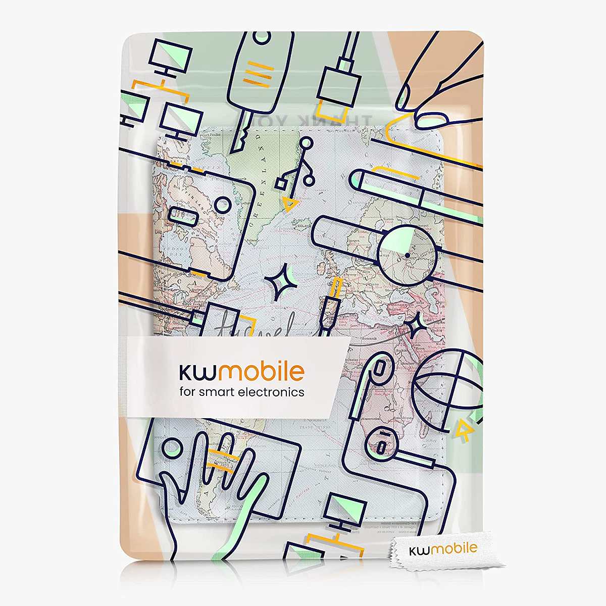 Puzdro KW Mobile - Travel - KW5625604 - pre Amazon Kindle Paperwhite 5 (2021) - viacfarebné