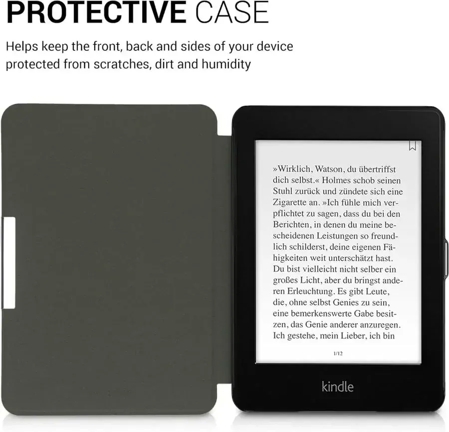 Puzdro KW Mobile - Meow Meow - KW4897514 - pre Amazon Kindle Paperwhite 4 (2018) - šedé