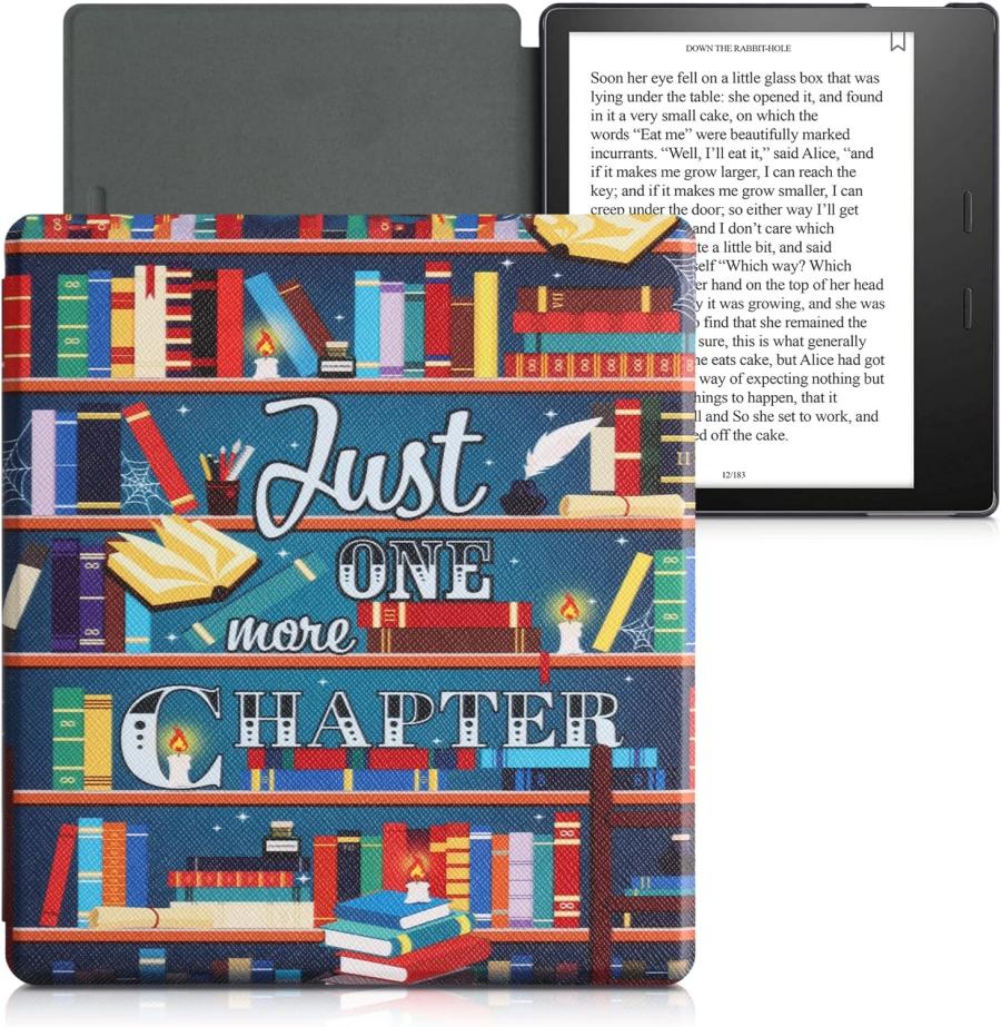 Puzdro KW Mobile - Library Motto - KW4941707 - pre Amazon Kindle Oasis 2/3 - viacfarebné
