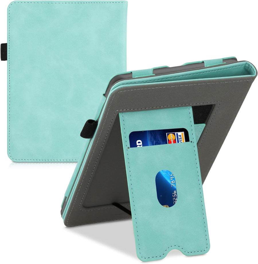Puzdro KW Mobile - Nubuck Mint - KW5761971 - pre Amazon Kindle Paperwhite 5 (2021) - tyrkysové