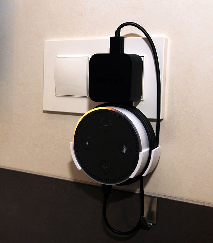 B-SAFE DRŽIAK AMAZON ECHO DOT CHARGER WALL MOUNT, BIELÝ