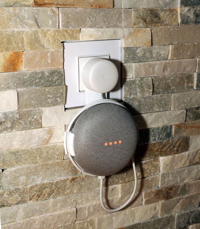B-SAFE DRŽIAK GOOGLE HOME MINI CHARGER WALL MOUNT, BIELÝ