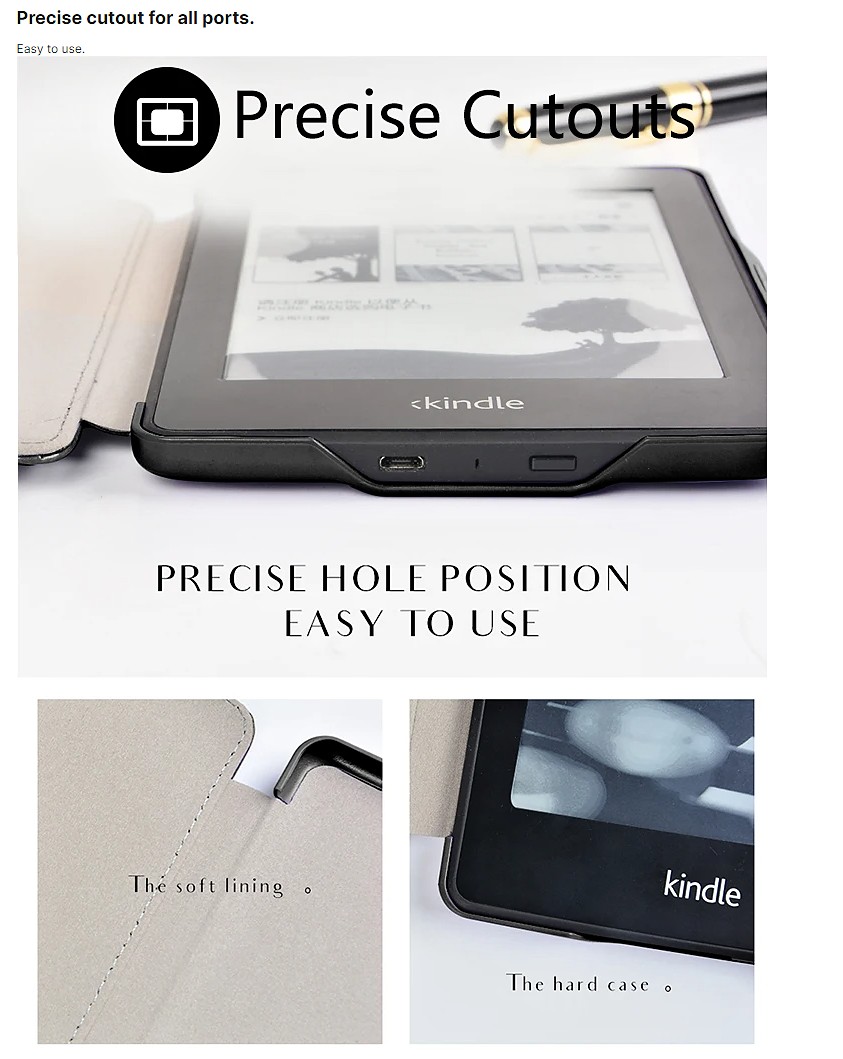 Premium Durable Lock PDL-102 na Amazon Kindle Paperwhite 1/2/3 - vrecko, červený