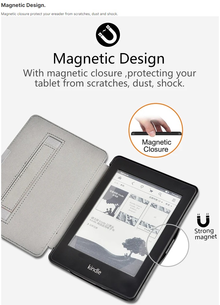 Premium Durable Lock PDL-103 na Amazon Kindle Paperwhite 1/2/3 - vrecko, tmavomodrý